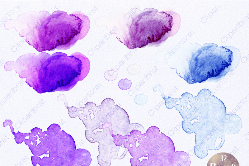 watercolor-paint-wash-shapes-and-edges-textures-in-pink-blue-and-purple