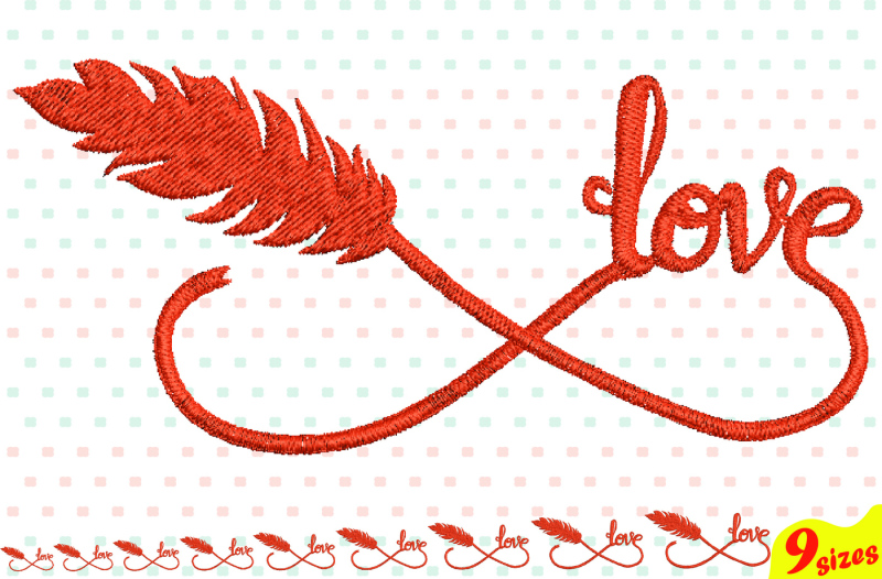 infinity-love-embroidery-design-machine-instant-download-commercial-use-digital-file-4x4-5x7-hoop-icon-symbol-sign-feather-love-heart-valentine-valentine-s-123b
