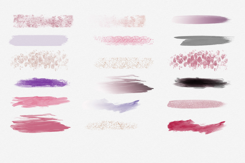 pink-mauve-rose-gold-watercolor-brush-strokes-and-glitter-confetti