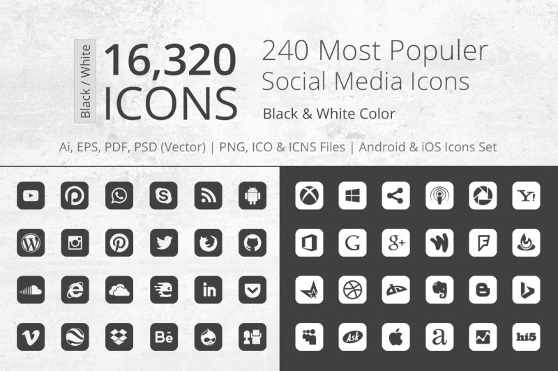 240-round-corner-b-and-w-social-media-icons