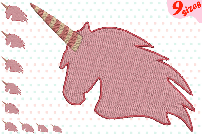 unicorn-embroidery-design-machine-instant-download-commercial-use-digital-file-4x4-5x7-hoop-icon-symbol-sign-horse-pink-horn-forest-horse-head-horn-birthday-126b