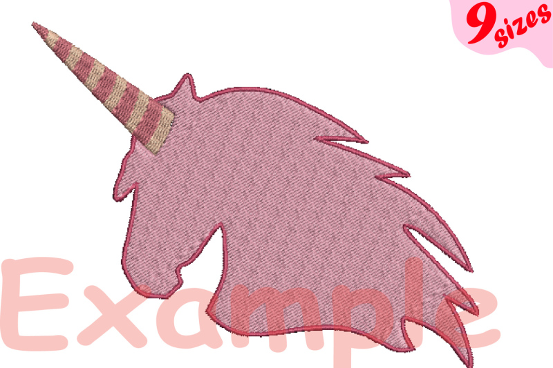 unicorn-embroidery-design-machine-instant-download-commercial-use-digital-file-4x4-5x7-hoop-icon-symbol-sign-horse-pink-horn-forest-horse-head-horn-birthday-126b