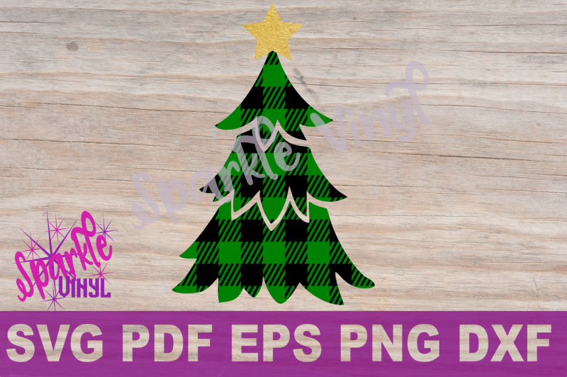 Download Svg Buffalo Plaid Christmas Tree with Star Shirt Sign Stencil printable svg files for cricut and ...