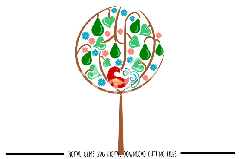 a-partridge-in-a-pear-tree-svg-dxf-eps-png-files