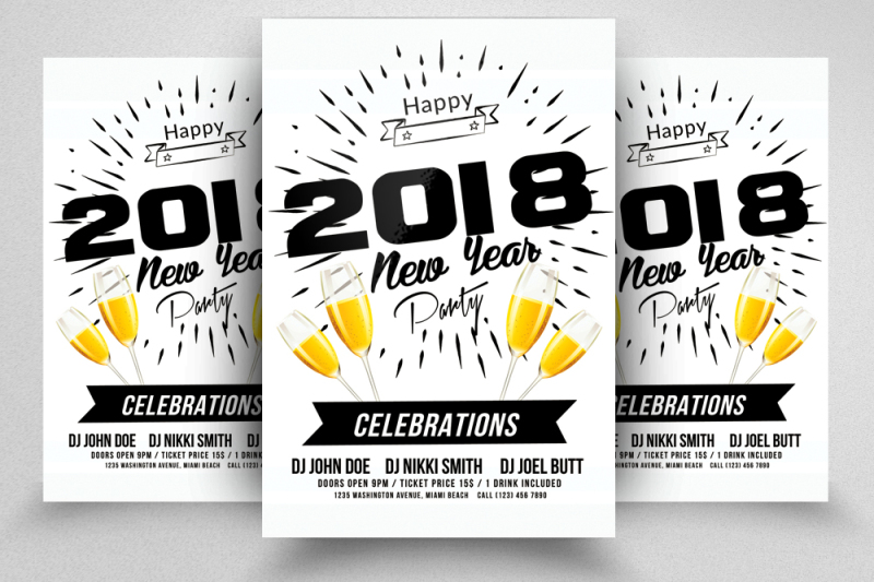10-happy-new-year-flyers-bundle