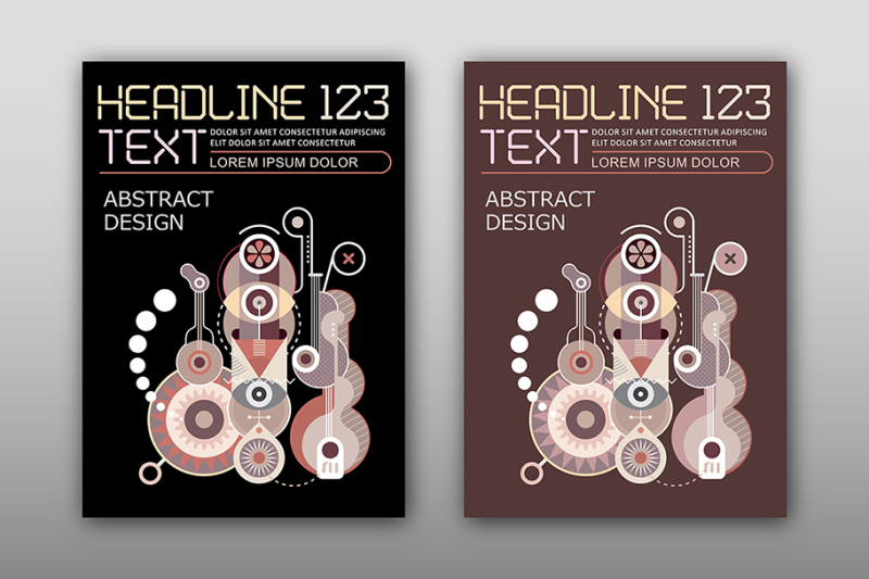 Free Abstract Design vector template (PSD Mockups)