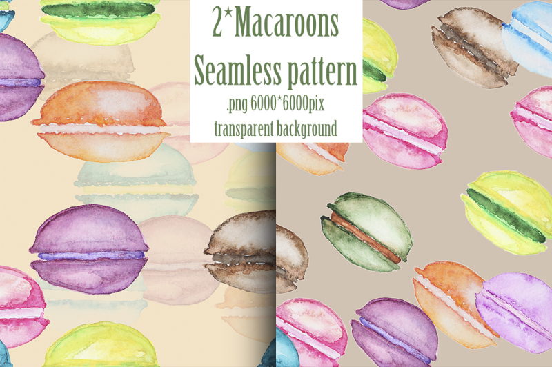 macaroons-watercolor-set
