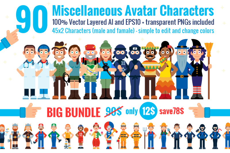90-miscellaneous-avatar-characters