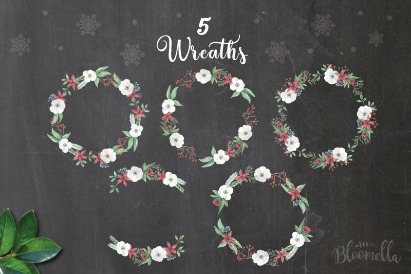 festive-christmas-watercolor-package-53-pieces-png-files-hand-painted-collection-wreaths-elements-patterns-frames-bouquets