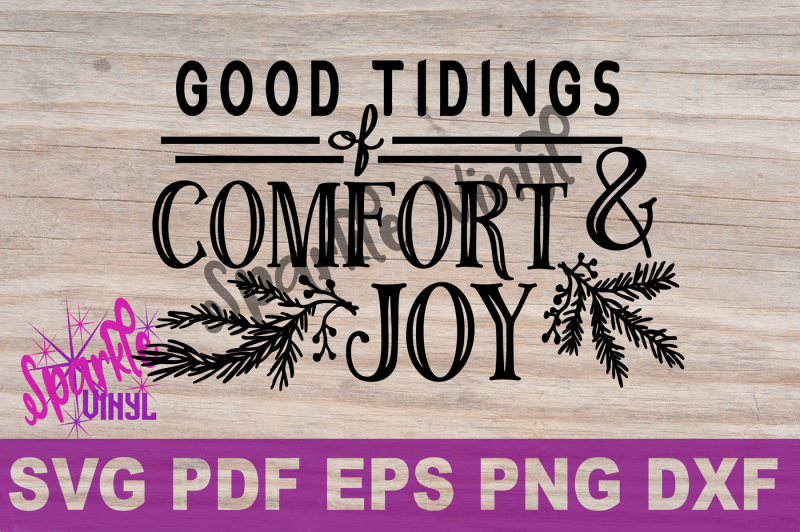 Download SVG Christmas Comfort and Joy DIY Sign stencil farmhouse ...