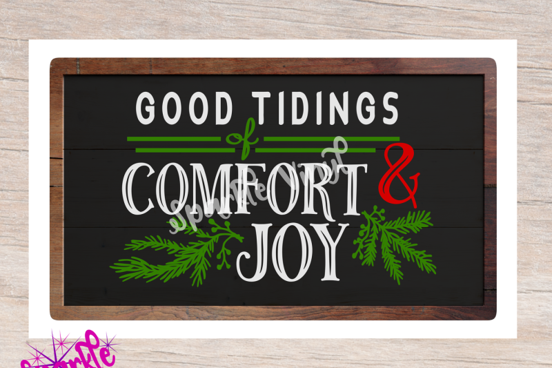 Download SVG Christmas Comfort and Joy DIY Sign stencil farmhouse style printable or svg cutting files ...