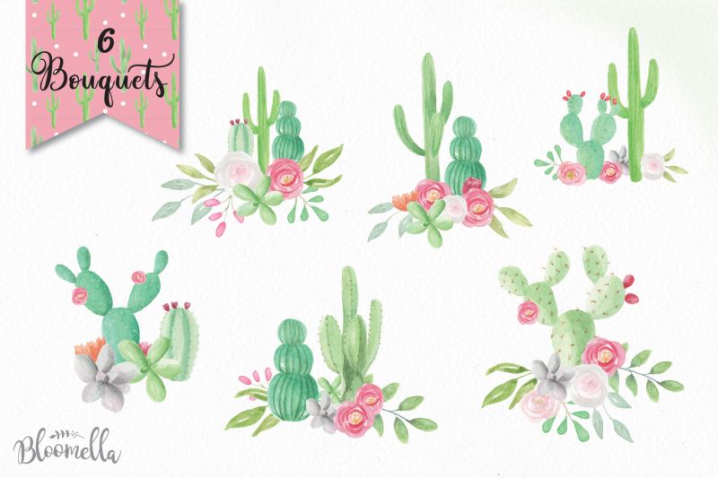 cactus-package-watercolor-collection-42-pieces-png-files-elements-wreaths-patterns-and-bouquets-succulents-cacti-kit