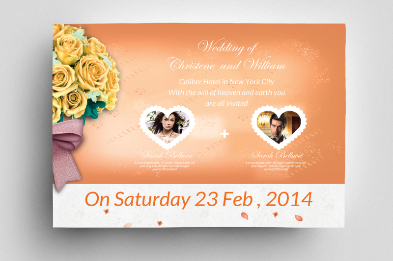 wedding-invitaion-horizontal-flyer
