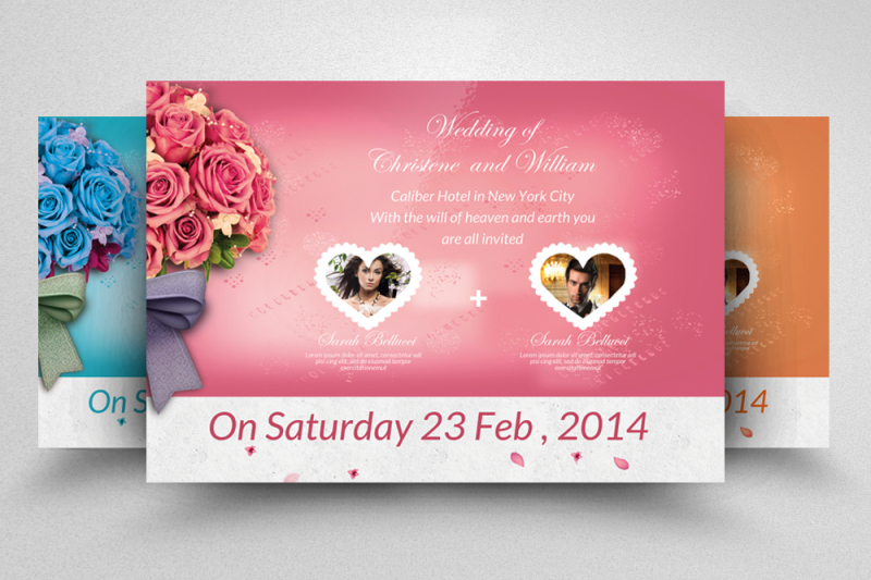 wedding-invitaion-horizontal-flyer