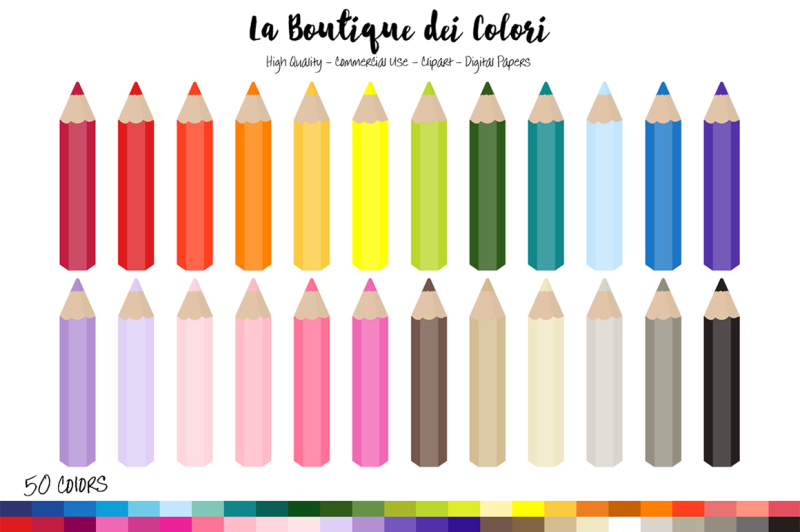 50-rainbow-coloring-pencil-clip-art