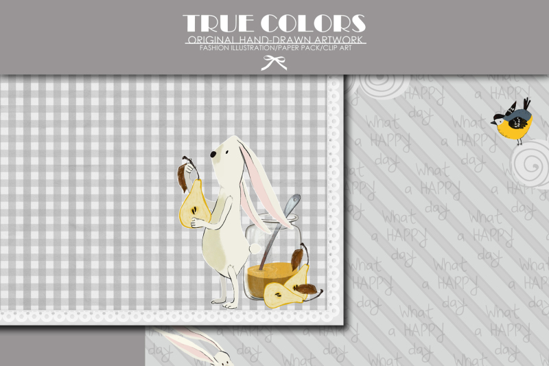 bunny-digital-paper-animal-paper-pack-nursery-paper-pack-baby-digital-paper-bunny-pillows-paper-pack-watercolor-bunny-paper-childen-party
