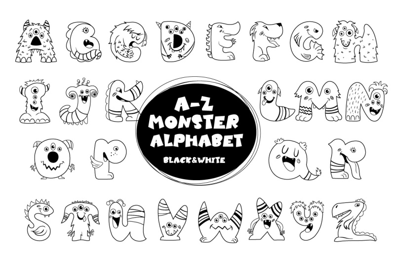 a-z-monster-alphabet