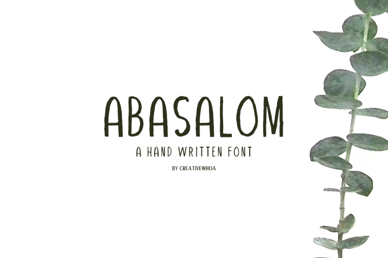 abasalom-a-handwritten-font