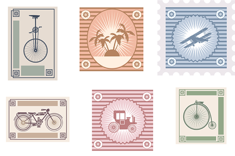 retro-postage-stamps-vector