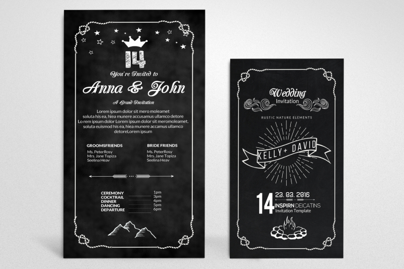 chalk-board-wedding-invitation-cards-pack