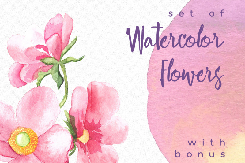 set-of-watercolor-flowers