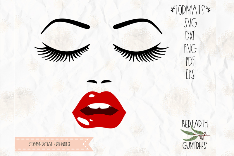 Download Face, eyelashes, lashes, lips SVG, DXF, PNG, PDF,EPS ...