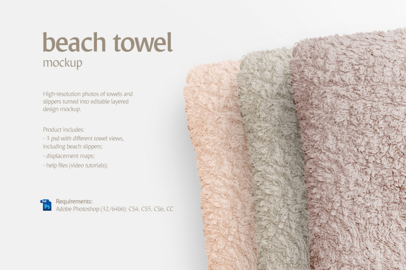 Download Beach Towel Mockup By rebrandy | TheHungryJPEG.com