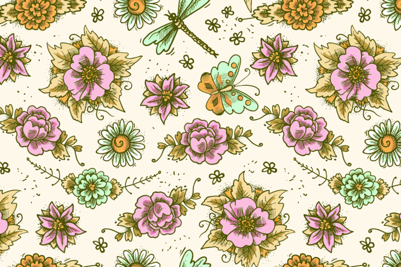 vintage-flowers-sketch-set