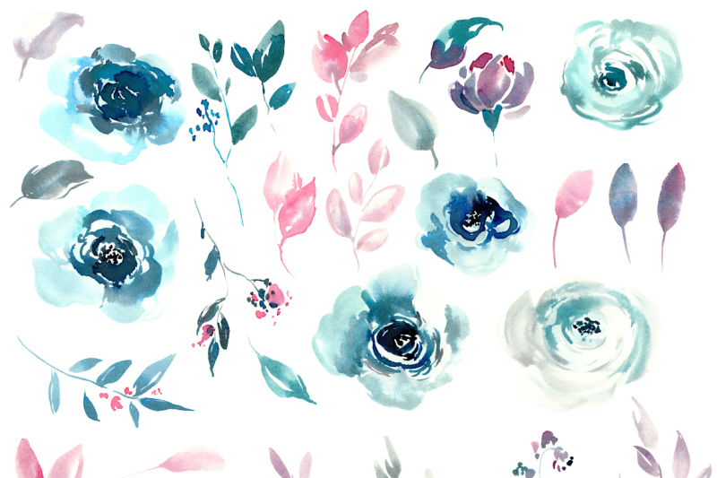 watercolor-blue-winter-roses-png