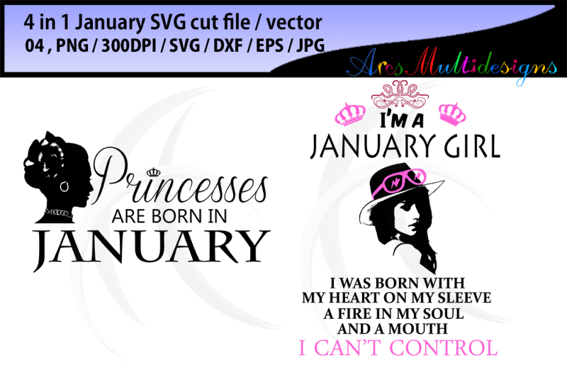january-girl-svg-vector-cut-file-bundle-4-in-1-printable-january-girl-miss-january-cut-princesses-january-svg-queen-january-svg