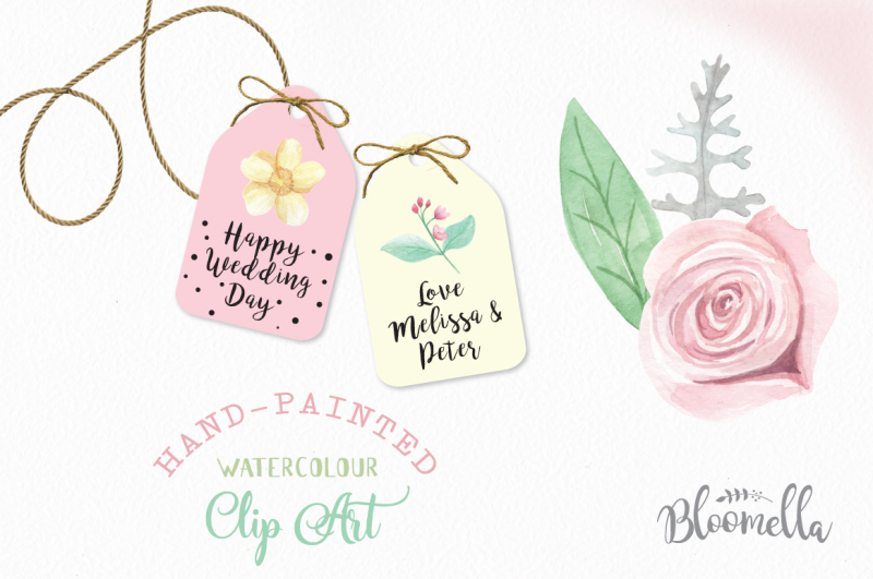 25-watercolour-pink-rose-bliss-spring-summer-clipart-hand-painted-elements-wedding