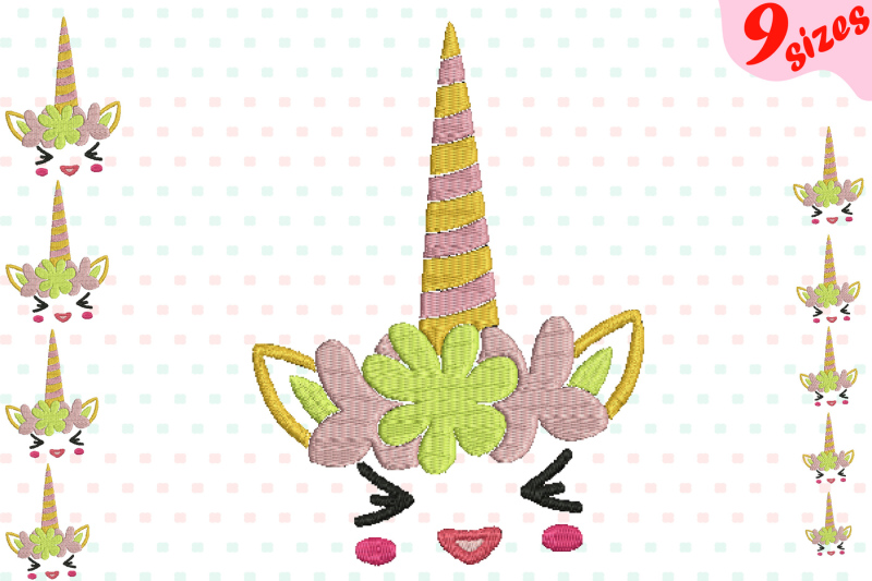 flower-unicorn-embroidery-design-machine-instant-download-commercial-use-digital-file-4x4-5x7-hoop-icon-symbol-sign-strings-birthday-face-smile-kawaii-animals-131b