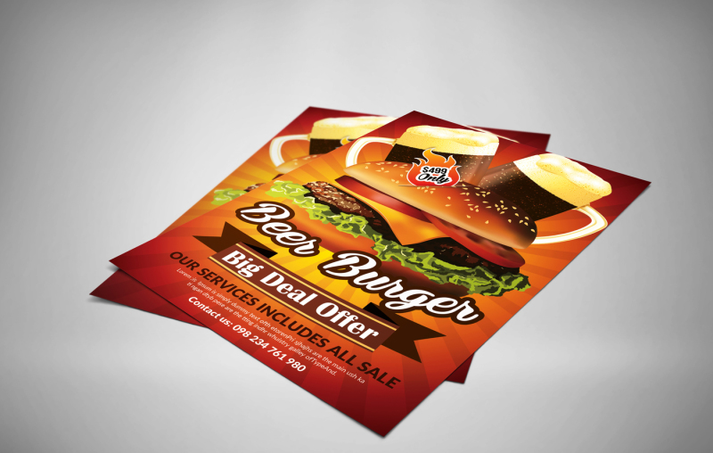 burger-resaurant-promotion-flyers