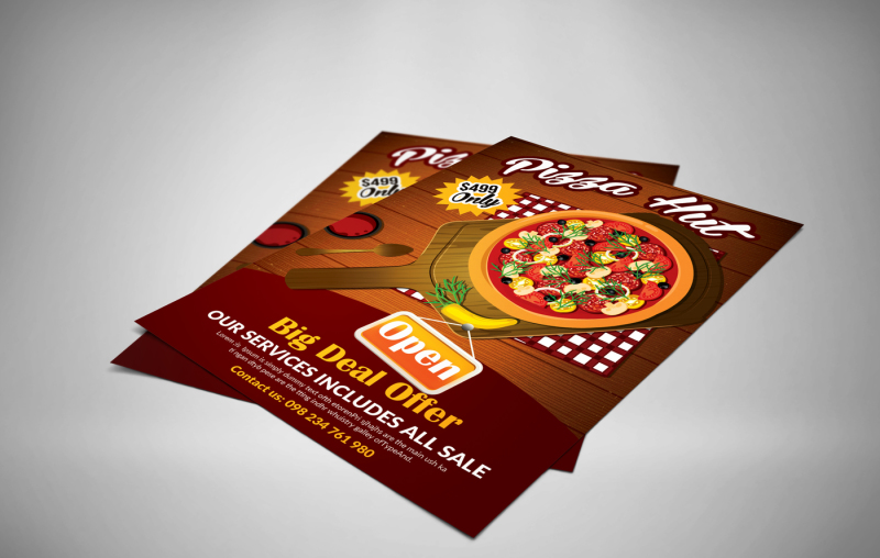 hot-pizza-restaurant-flyer