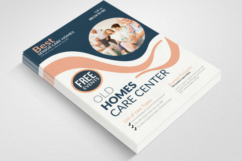 old-home-care-flyers-template