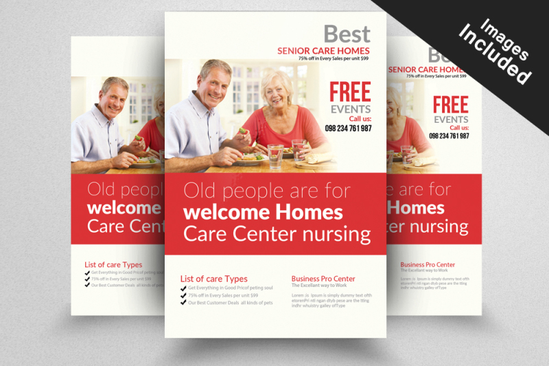best-senior-care-home-flyers