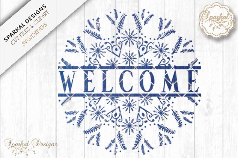 snowflake-welcome-sign-cut-file