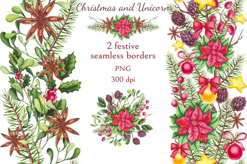 watercolor-christmas-and-unicorns