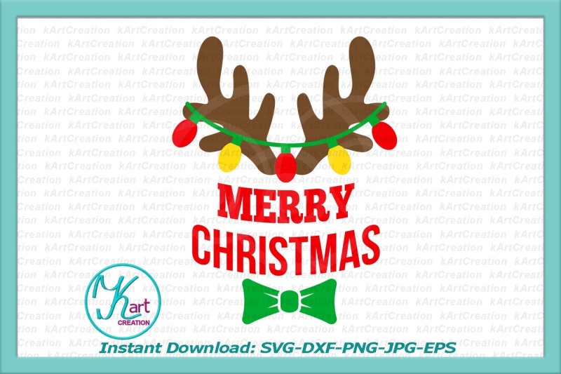 Download antlers with Christmas lights svg, baby antlers svg ...