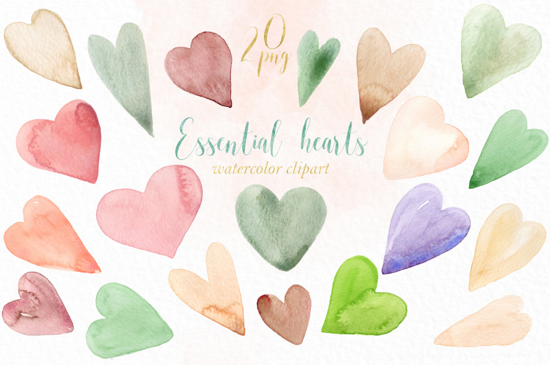 essential-hearts-nbsp-watercolor-clipart