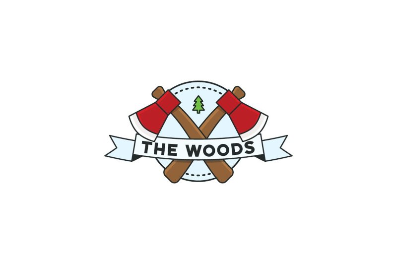 the-woods-round-badge