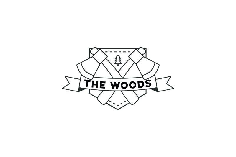 the-woods-shield-badge