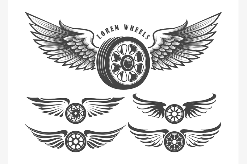 winged-wheels-emblem-set