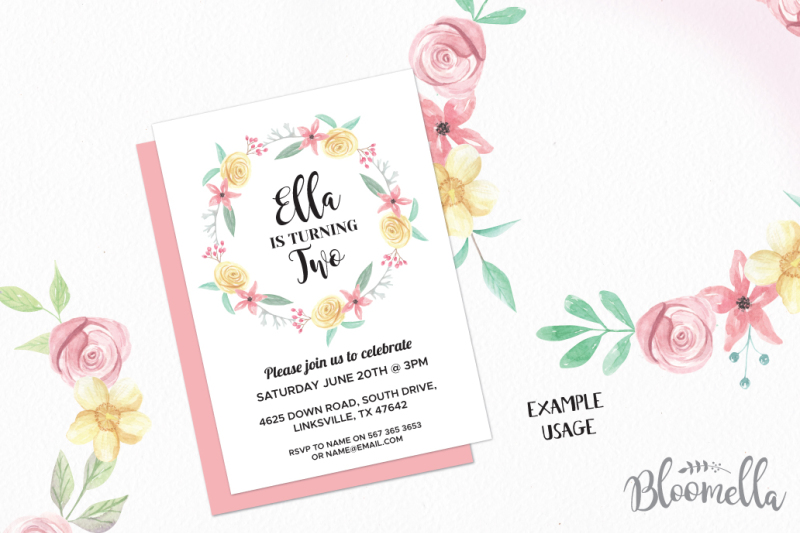 rose-bliss-watercolor-wreath-hand-painted-pink-yellow-lemon-garlands-wedding-clipart