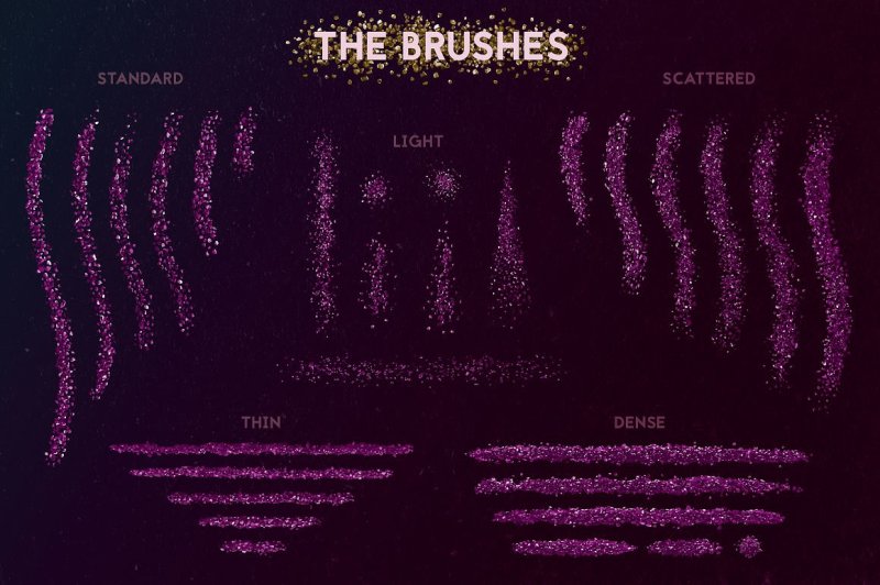 glitter-brushes
