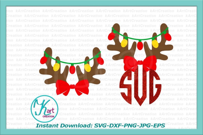 reindeer-antlers-monogram-svg-antlers-with-christmas-lights-svg-christmas-lights-svg-christmas-girl-reindeer-christmas-boy-reindeer-svg