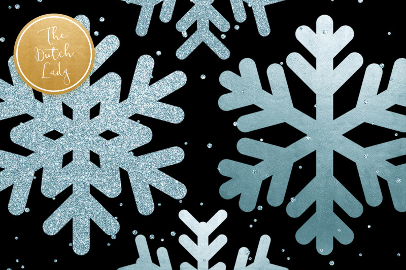 snowflake-amp-snow-overlay-clipart-set