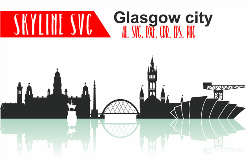 glasgow-svg-scotland-vector-skyline