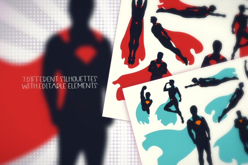 superhero-silhouettes-collection