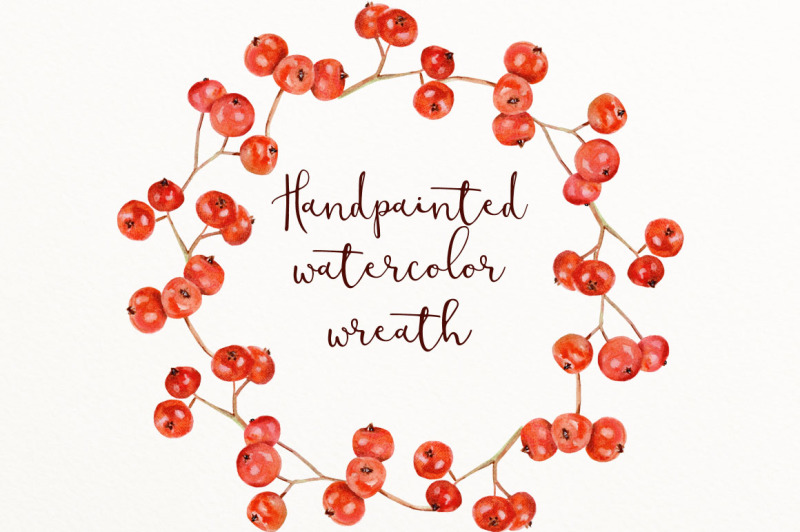 red-berry-watercolor-wreath